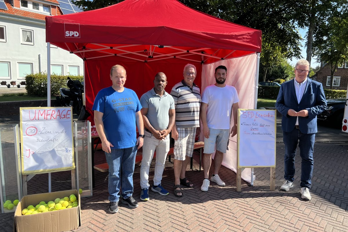 Stand der SPD Lensahn auf dem Fest der Vereine und Verbände 2023