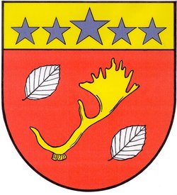 farbiges Wappen der Gemeinde Manhagen