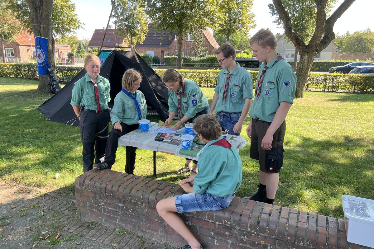 Stand der Pfadfinder Lensahn auf dem Fest der Vereine und Verbände 2023