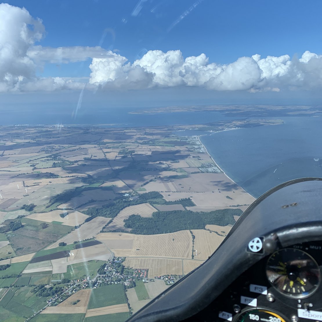 Blick aus dem Flugzeug